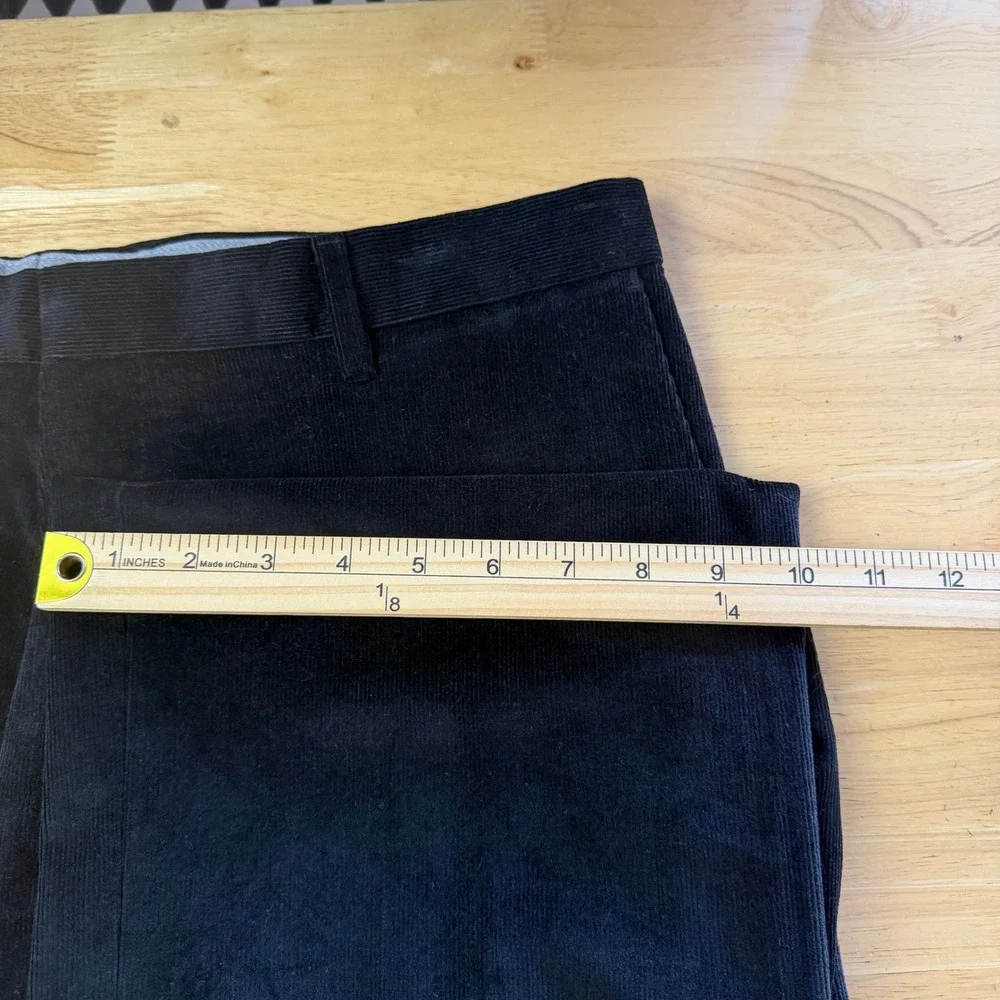 Banana Republic CORDUROY Pants Mens 34x32 Cotton Stretch Classic Fit Black